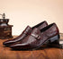 Elegant Patent Leather Oxford Loafers for Men - Versatile Dress Shoes for Weddings and Office Occasions - Comfortable Slip-On Style with Pointed Toe Design